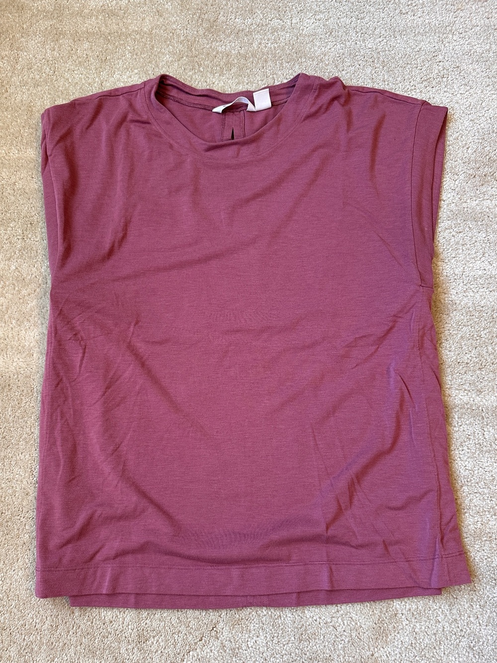 Athleta Sleeveless Crewneck Tank in Berry Plum